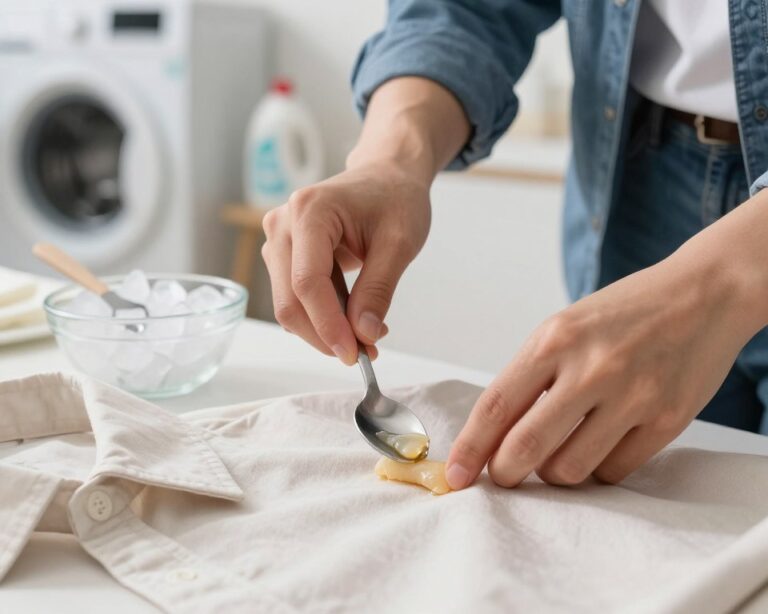 como tirar chiclete de roupa