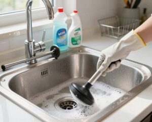 desentupir pia de cozinha