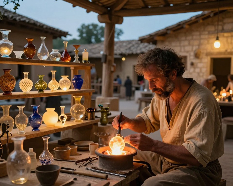 história do vidro
