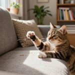 por que os gatos arranham os moveis