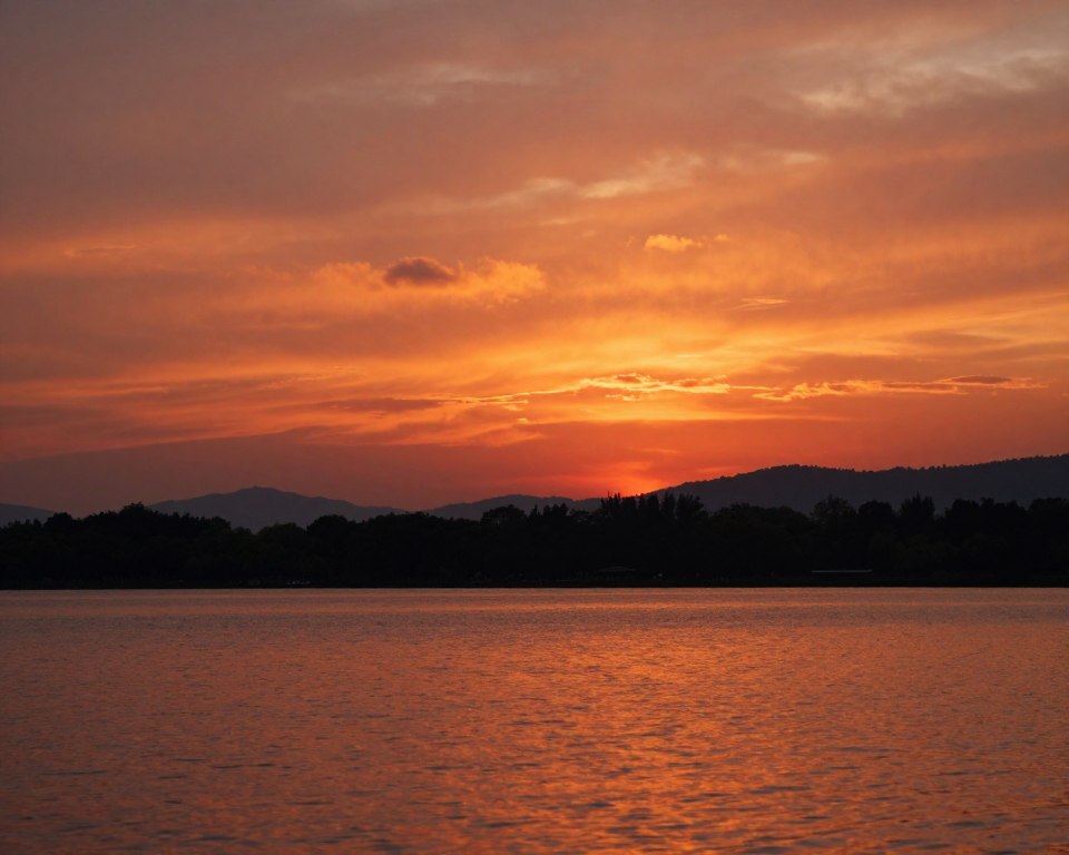 pôr sol laranja vermelho pôr sol laranja vermelho