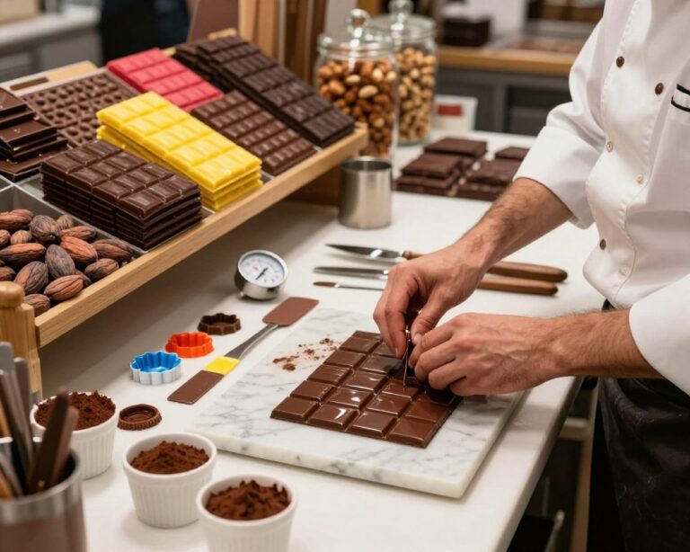 fabricação de chocolate